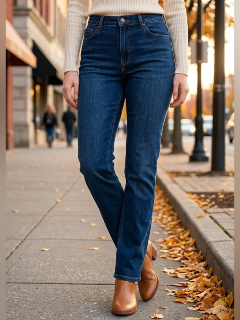 L.L. Bean Women’s Classic Fit Slim Straight Leg Jeans